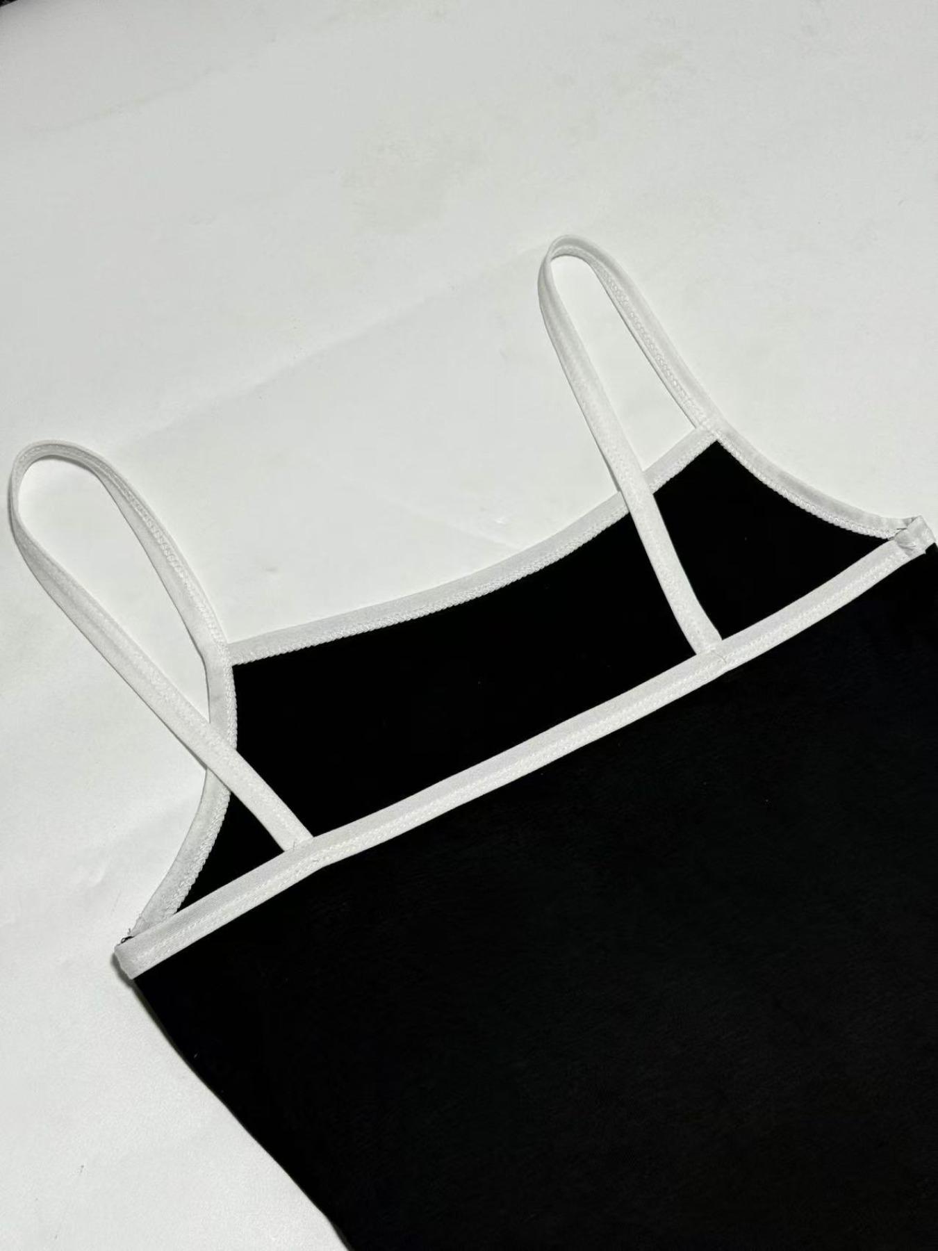 Women's Plain / Colorblock Cami Dress, Casual Sleeveless Short Breathable Dress for Summer, Ladies Clothes for Daily Wear