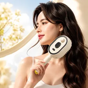 Multifunctional Electric Mist Hair Brush, Hair Styling Tools, Scalp Massager Comb with Essential Oil Spray, Anti-Frizz Detangler, Hair Growth Care for Women