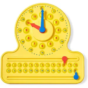 NumberLine Clock Sensory Bubble Popper, Push Pop Fidget Toys, Learn to Tell Time, Teaching Clock for Kids, Fidgets for Classroom, Math Toys, Kindergarten Learning Activitiesfidget toys