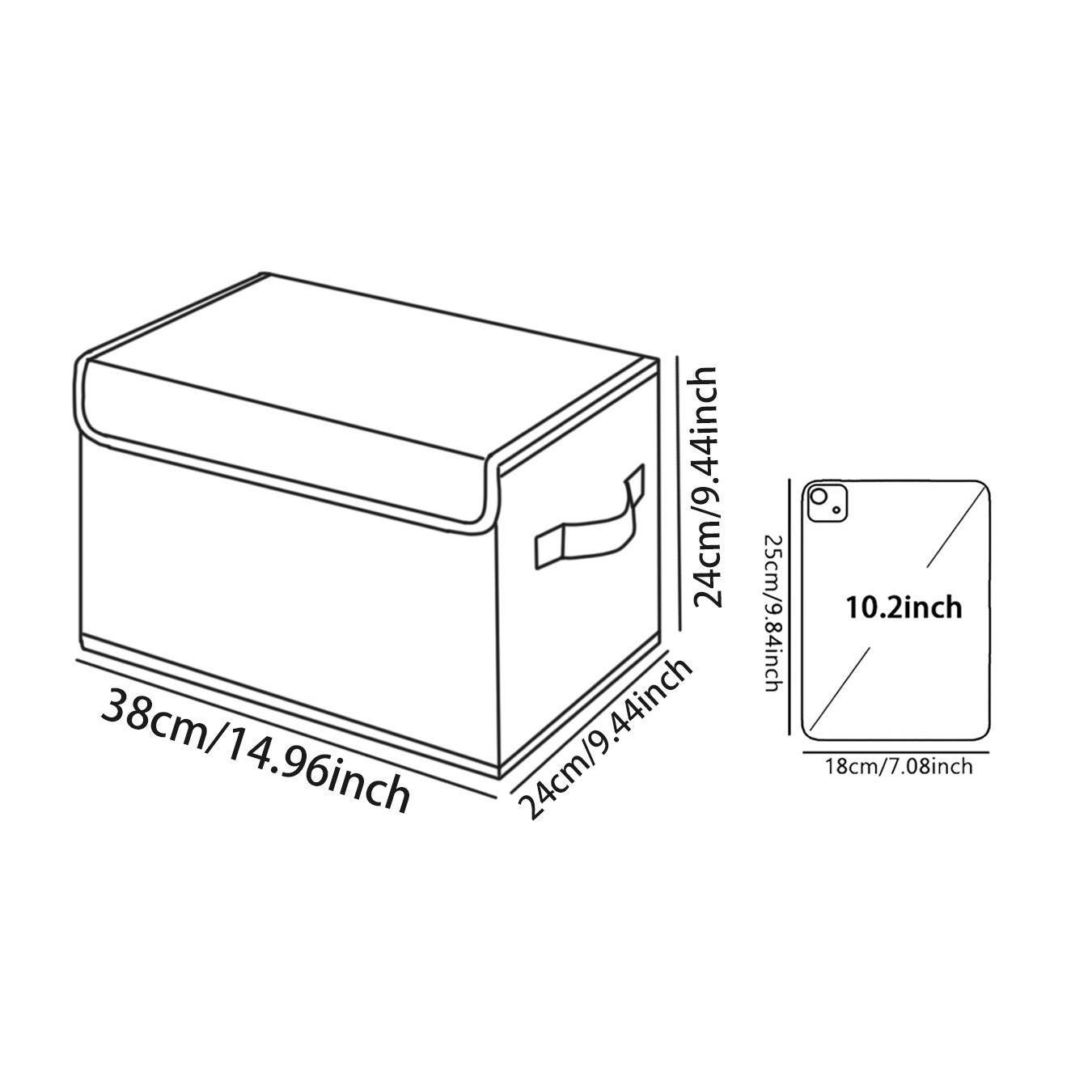 Mushroom Pattern Storage Box with Handles, Bedroom Closet Organizer, Bed Underneath Storage for Clothes Blankets Sheets Toys