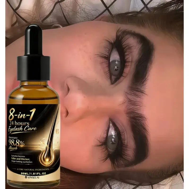 8-in-1 Lash Growth Serum 30ml – 24H Natural Oil Treatment, Thicker & Longer Lashes, Eyelash Enhancer