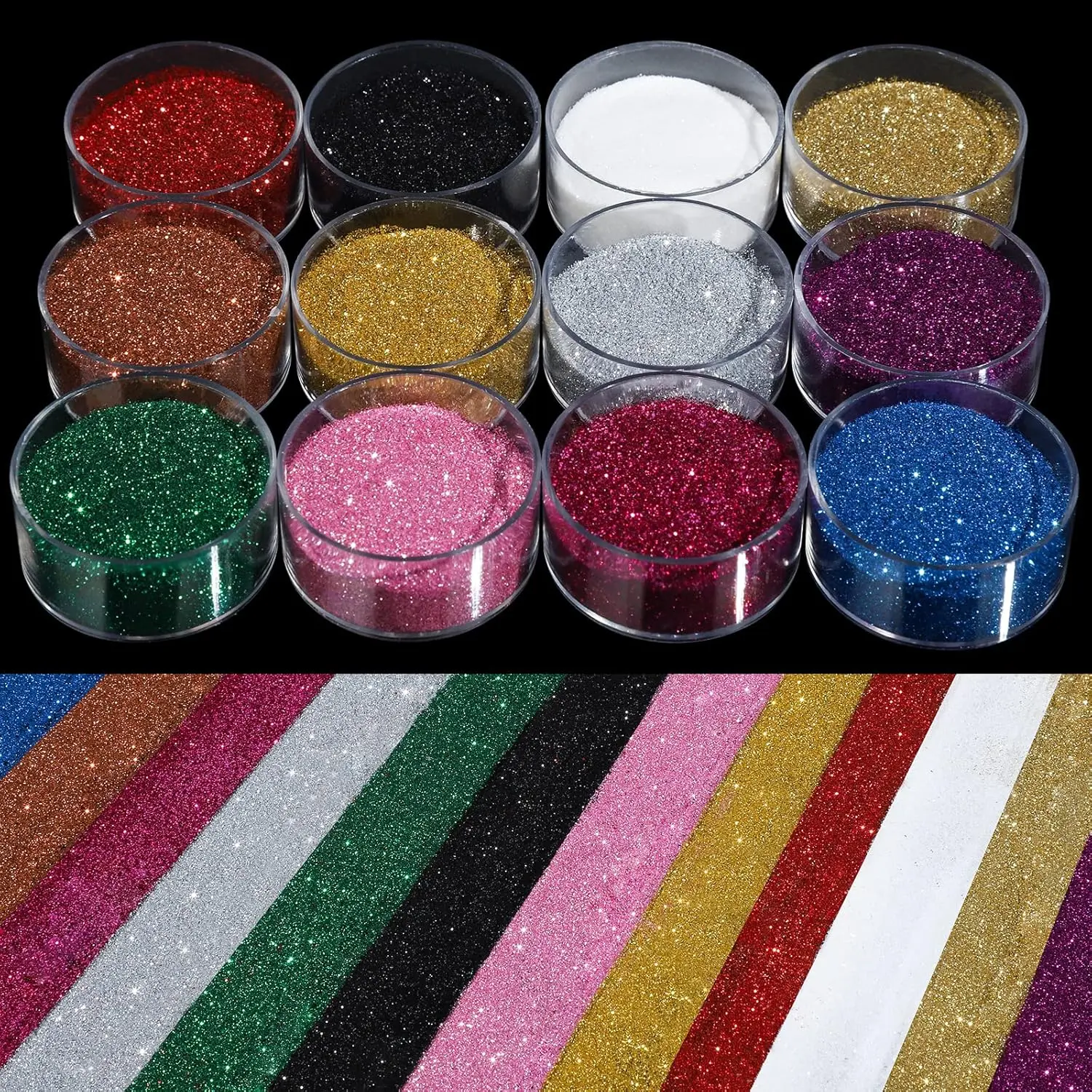 Fine Glitter, Glitter for Nails Art, Extra Fine Glitter, Festival Glitter,5g*12
