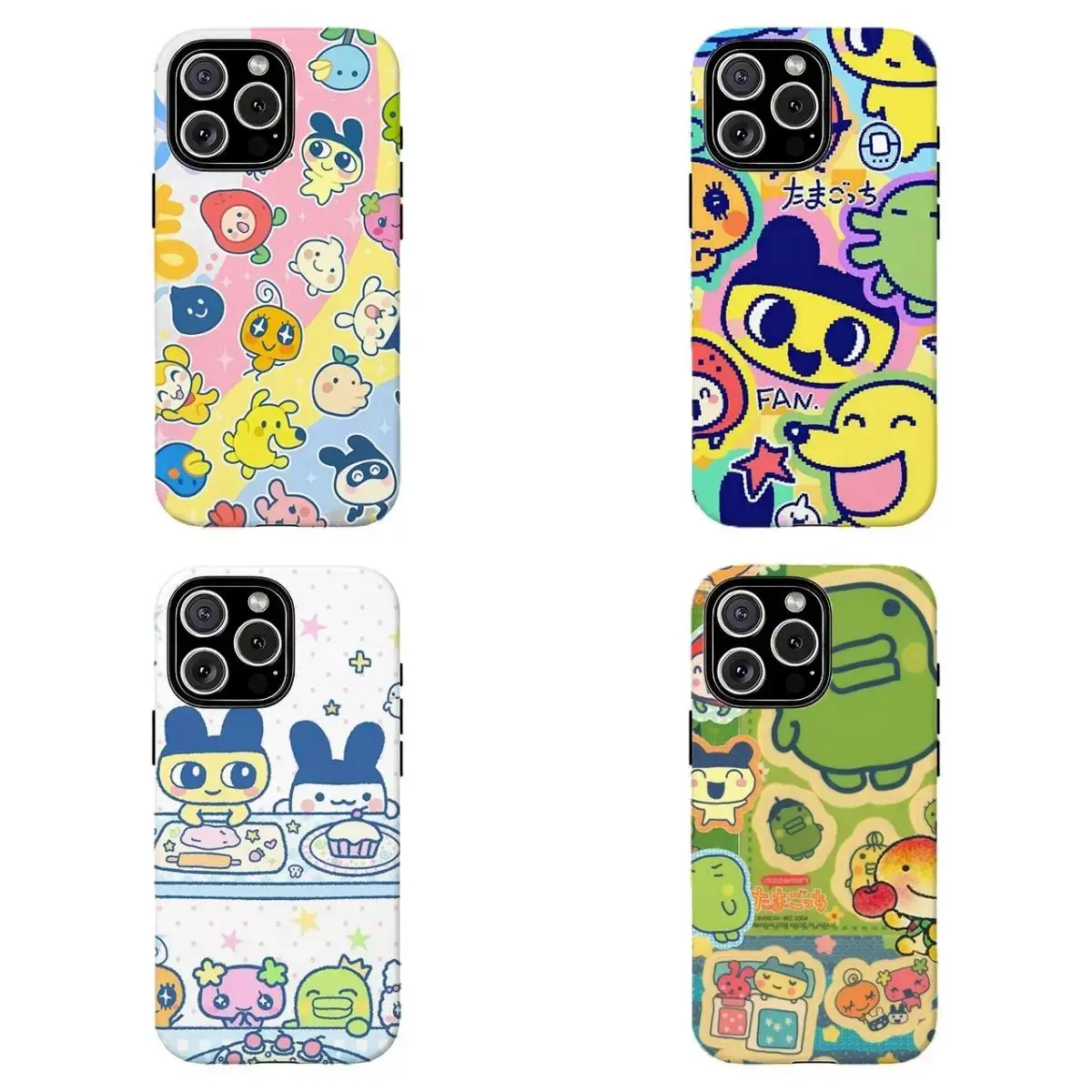 Colorful Tamagotchi Characters Smartphone Case - Maximalist Kidcore Custom Casing, Phone Accessories Suitable for iPhone 17-11 Pro Max/Plus and  Samsung Galaxy S23-25