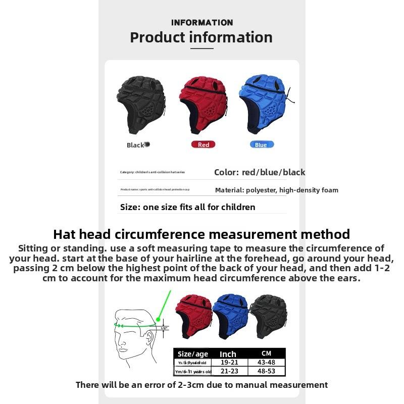 Rugby Helmet Goalkeeper Collision Hat Children's Training Baseball Protector Football Goalkeeper Head Guard