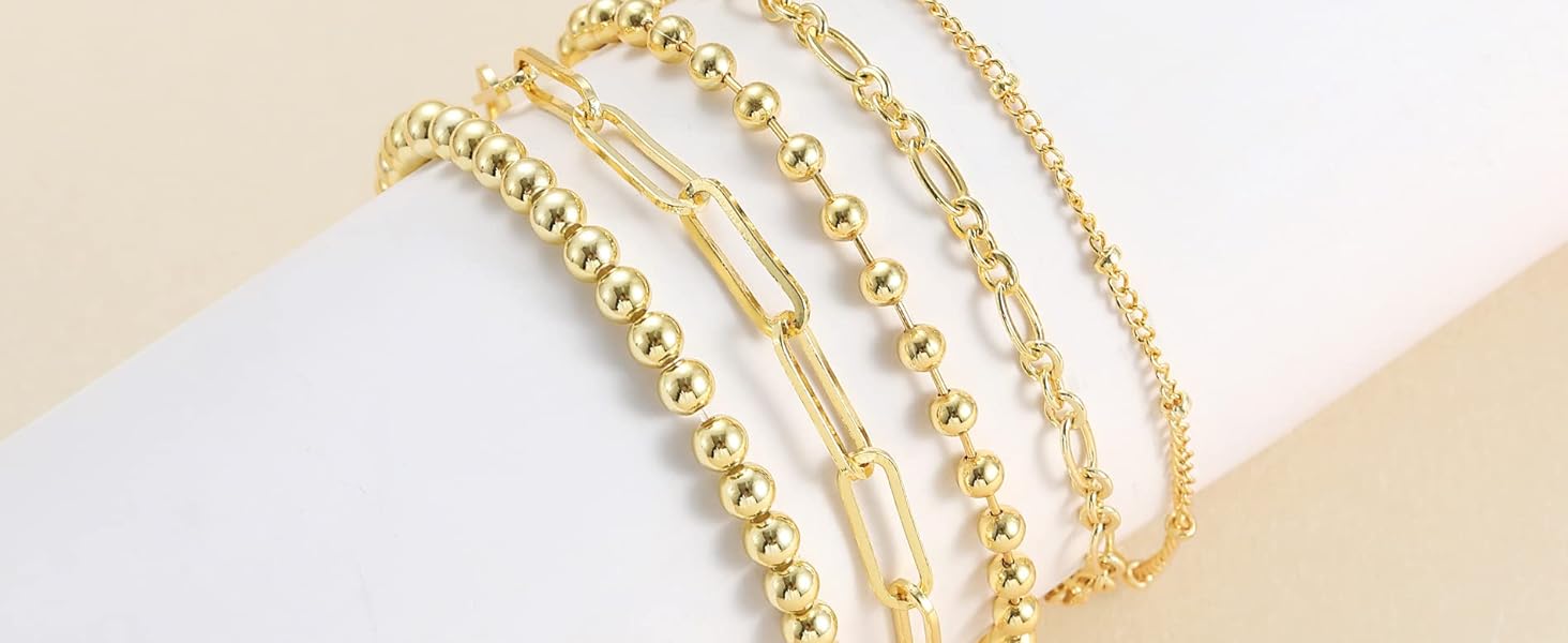 DEARMAY Bracelets For Women Jewelry Sets For Women Cute Tennis Bracelets For Fashion Cuban Link Paperclip Chain Dainty Bracelet Pack Gifts For Women Girls DEARMAY Bracelets For Women Jewelry Sets For Women Cute Tennis Bracelets For Fashion Cuban Link Paperclip Chain Dainty Bracelet Pack Gifts For Women Girls