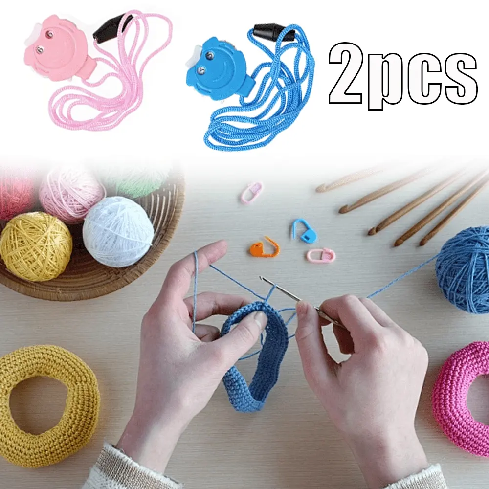 2 pcs knitting counter, suitable for hand knitting enthusiasts and knitting tools, records the number of rows in a unified way, which is convenient to use and more worry-free to create.
