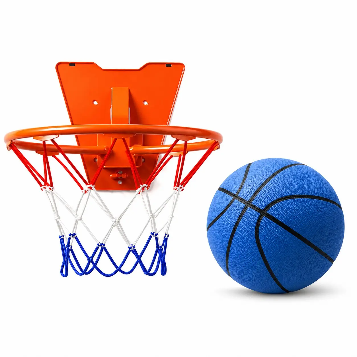 Silent Basketball Hoop Set, Mini Indoor Door Hoop with Soft Foam Ball, Low Noise Basketball, Quiet Training Game for Home, Office, Christmas & Birthday Gift