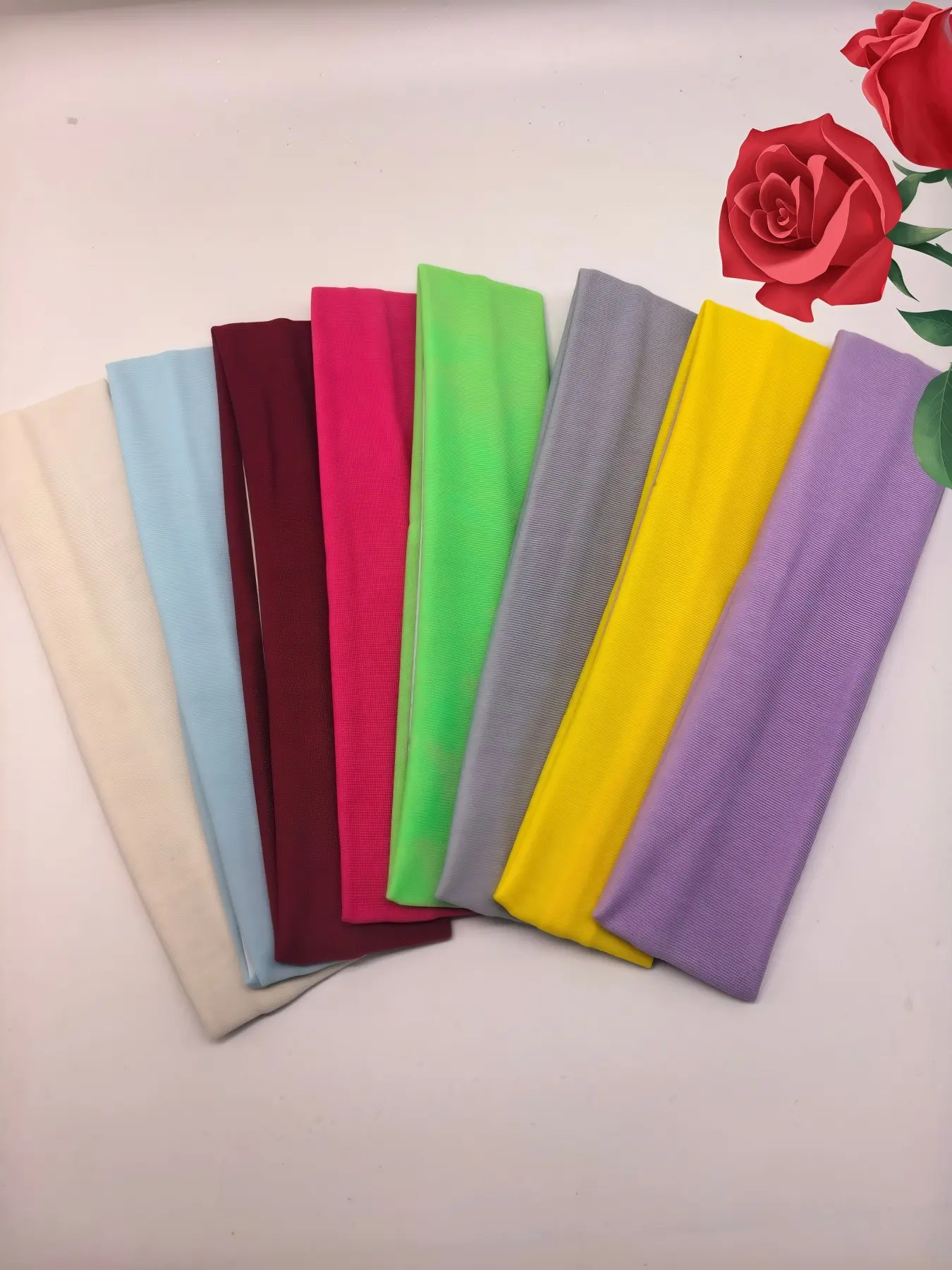 8 Pcs Soft Solid Color Sport Hair Bands, Sports Headbands, Sweat Absorbent Running Headbands, Yoga Fitness High Elasticity, Unisex Hair Accessory Set