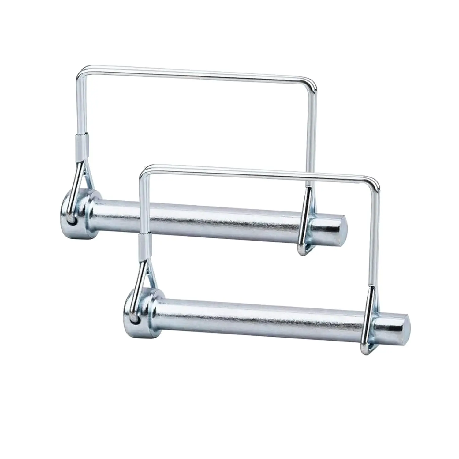 2 Pack 5/16 x 3-1/2 Inch  Hitch Pins – Heavy Duty Steel Locking Pins for Utility , Lawn Mowers, Tow Hitch, Cargo Haulers Wire Lock Pin for Secure Coupling and Towing