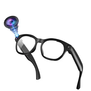 Men's AI Smart Glasses with Camera, Multifunctional Smart Glasses, 1080P Video Recording, 4GB Built-in Memory, Built-in Mic & Speakers, Bluetooth Calling, AI Real Time Translation, WiFi Transfer, Type C Charging, 2 Lenses, Wearable Tech Glasses