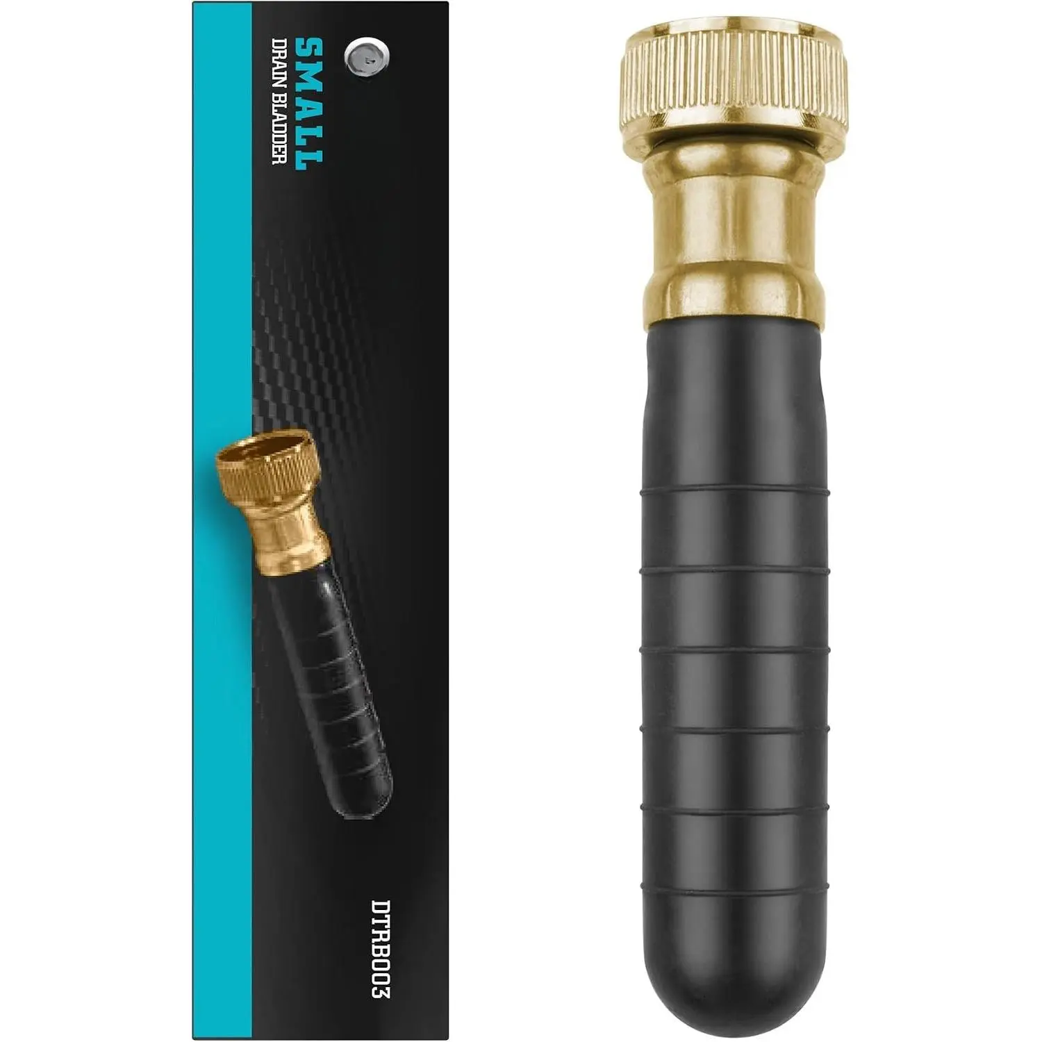 Drain Bladder, Small Drain Cleaning Bladder, Fits 1" to 2" Drain Pipes, Unclogs Stubborn Blockages in Kitchen Sinks, bathtubs, Showers, and Main drains