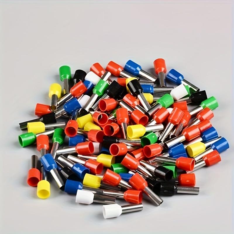 100PCS Insulated Ferrule Crimp Terminals Wire Connectors E7508 E1008 E1508 E2508 E4009 E6012 E10-12 Wire Terminals