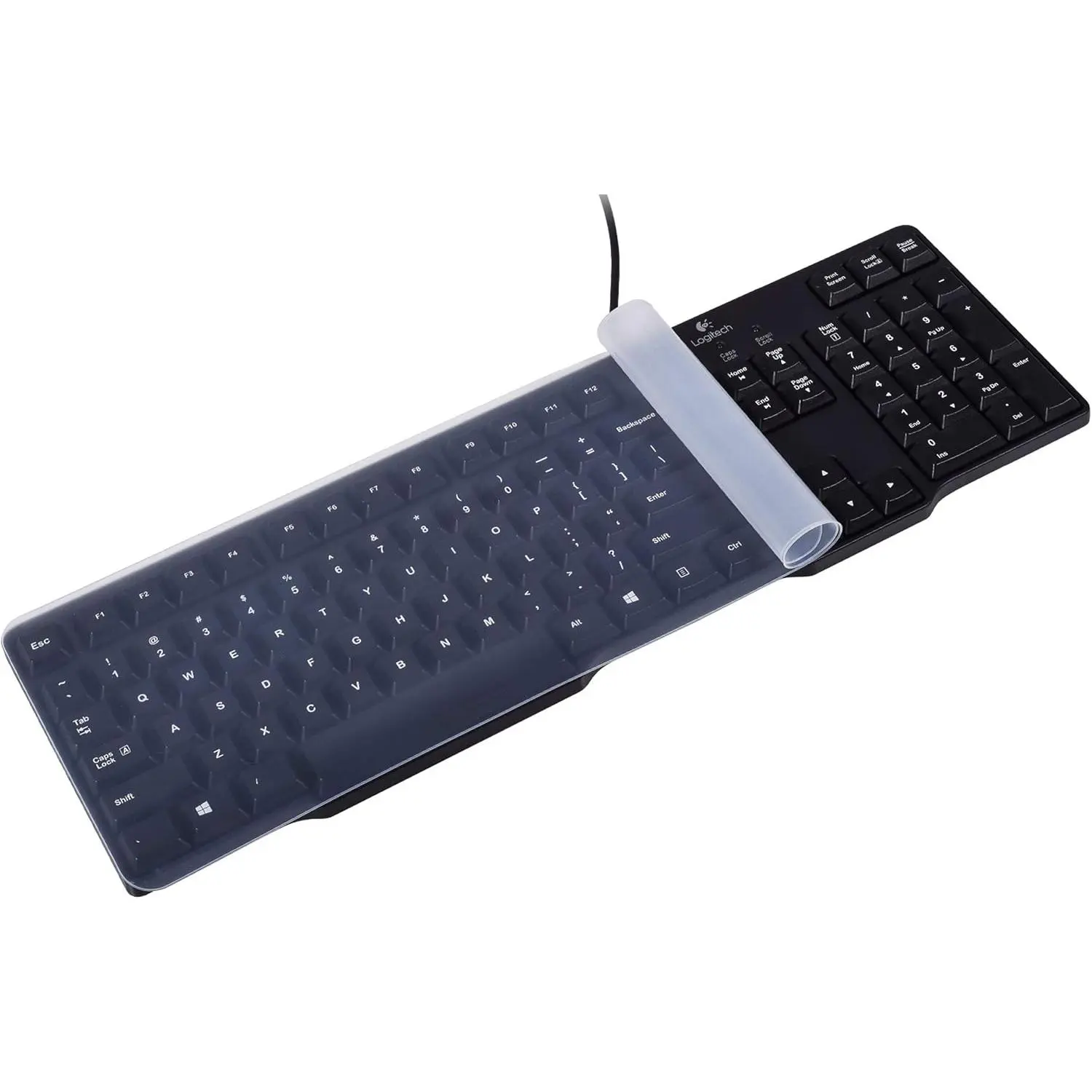 Clear  Anti-Dust  Keyboard Protector Cover  for Standard Size PC  Desktop Keyboards (Size: 17.52" x 5.51")