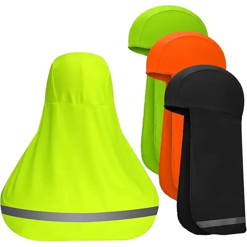 Yeomoo 4 Pieces Hard Hat Sun Shade with Neck Flap, Cooling Skull Cap for Outdoor Work, Fishing & Hiking