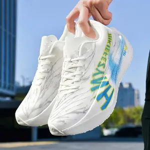 BDHJYDB New True Burst Breathable Mesh Soft Sole Sports Carbon Plate Lightweight Running Shoes