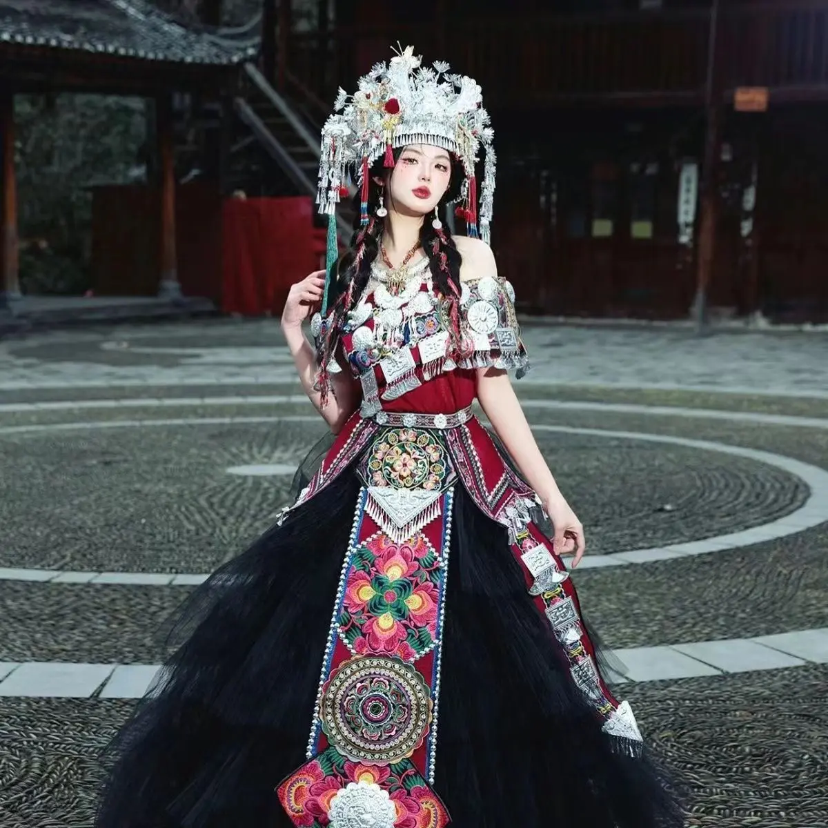 Hmong Miao Women's Styling Set for Photo Shoots, Stage & Portraits