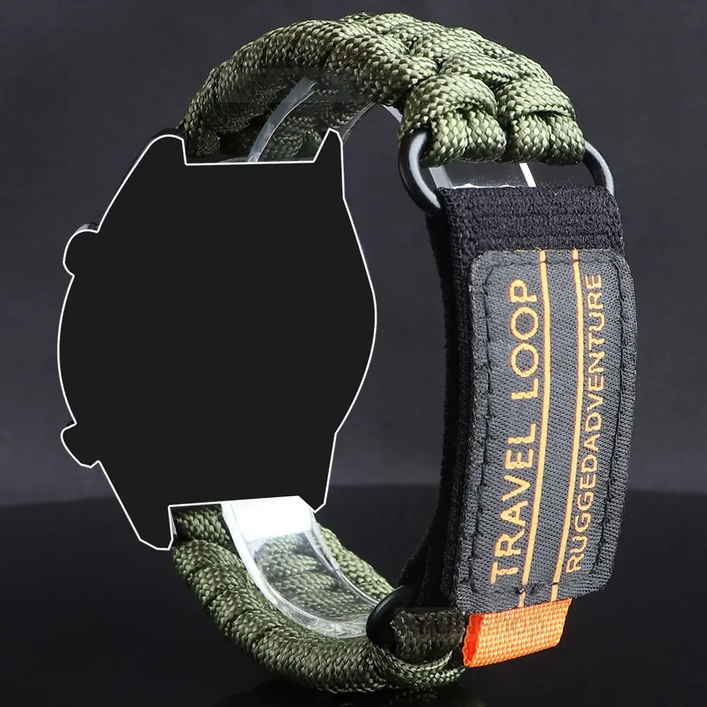 Handmade Nylon Watch Band for Samsung Galaxy S Series & Huawei Watch, Durable Replacement Strap for Smartwatches, Stylish Design, Smart Watch Straps, Smartwatch Accessories