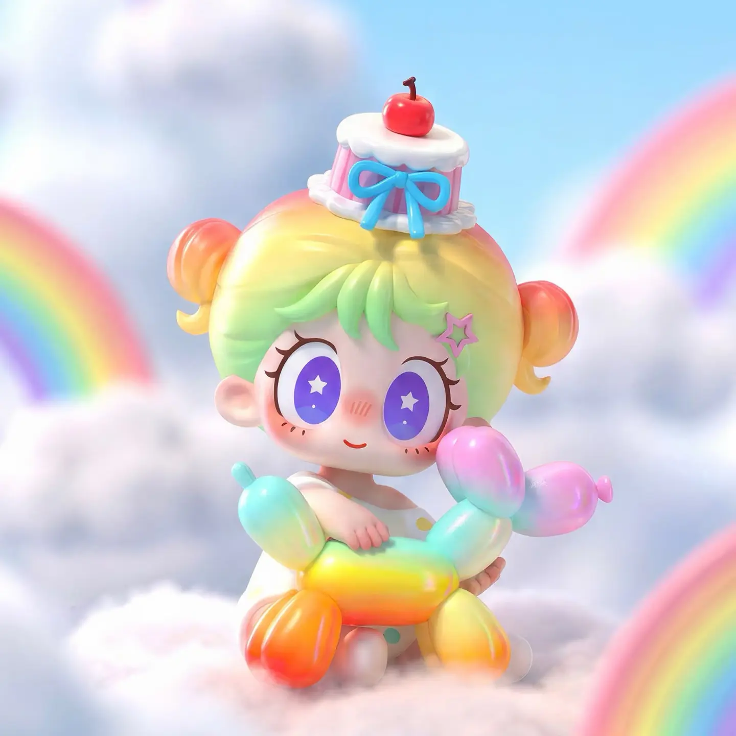 Baby Mila Rainbow Puppy Party Series Mini Figures Blind Box