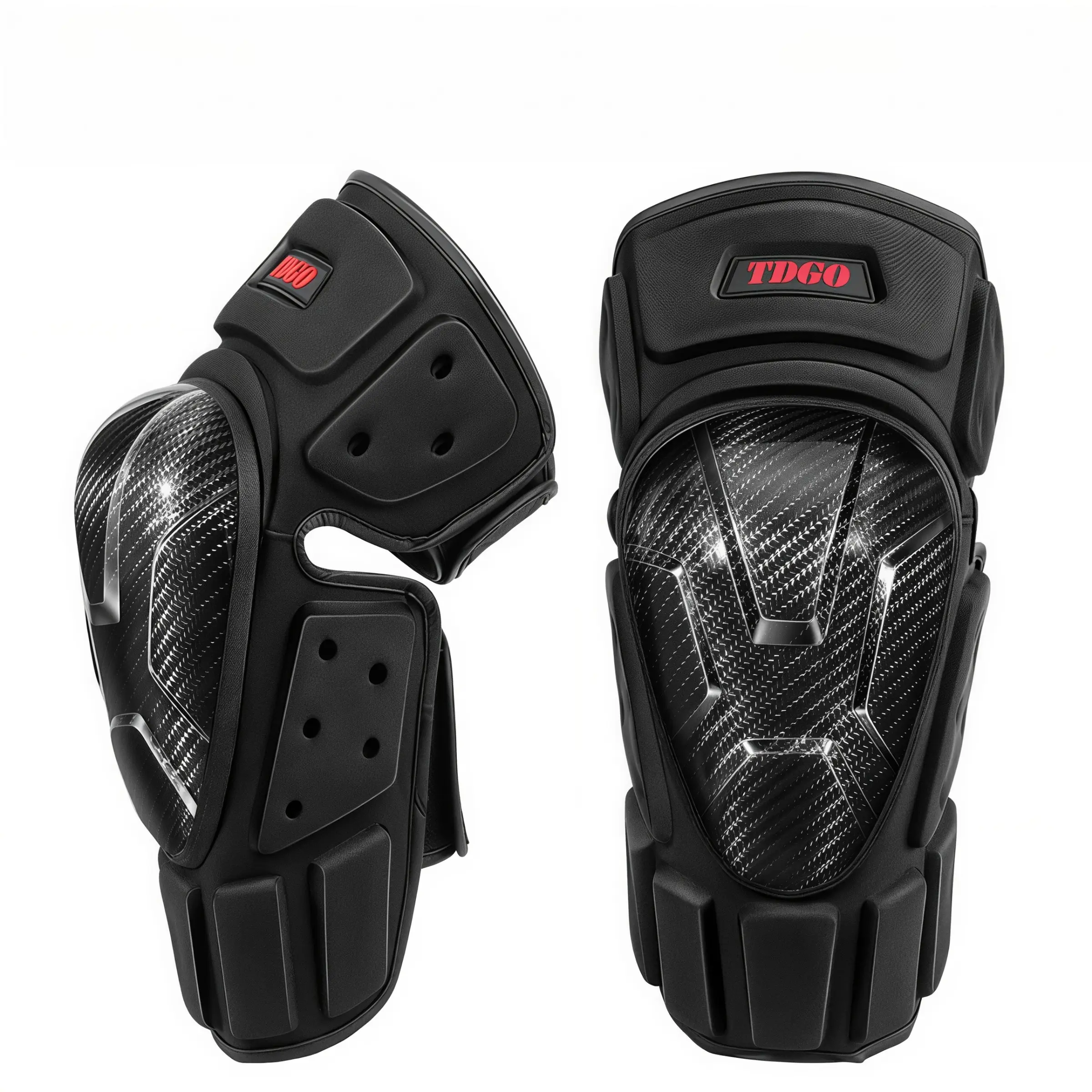 Universal motorcycle knee pads, Motorcycle protective gear, adjustable straps motorcycle leg protection gear, shock-absorbing and impact-resistant off-road motorcycle knee pads, suitable for street bikes and off-road riding