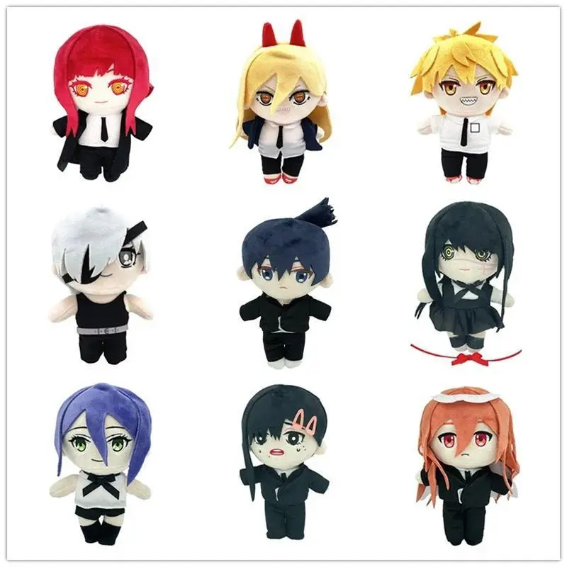Anime Reze Makima Angel Devil Plush Doll Toy Power Higashiyama Kobeni Hayakawa Aki Mitaka Asa Denji Soft Stuffed Fan Pillow 20cm