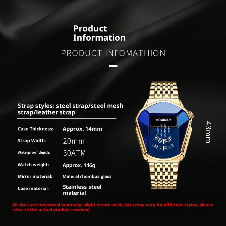 Men's Business Quartz Watch & BeadedBracelet Set, Fashion Watch Set for Party, DailyDecor, Trendy All-match Watch Set for BirthdayGifts without Box