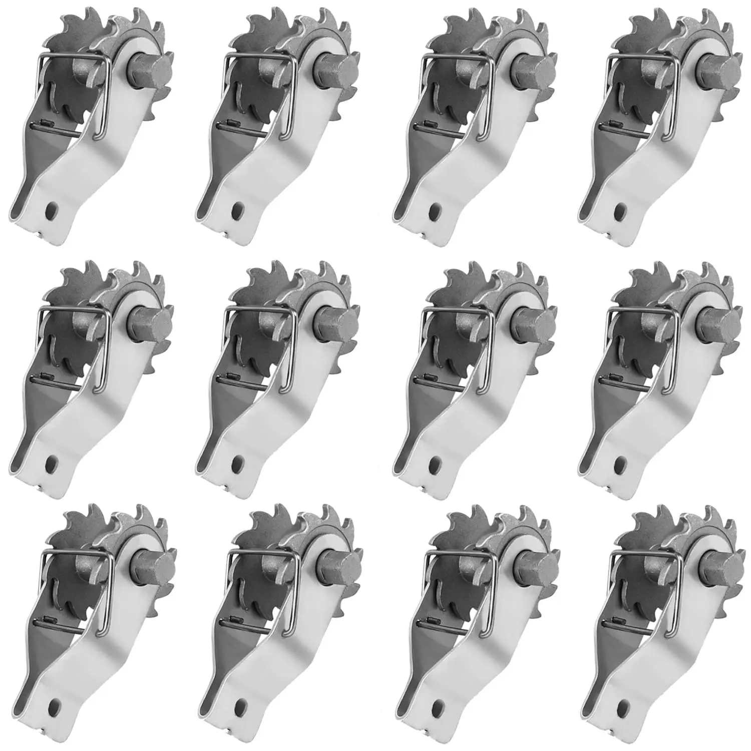 Electric Fence Wire Strainer, 12 count Heavy Duty Inline Wire Tensioner, Wire Ratchet Tensioner for Electric Fence, Farm Fence