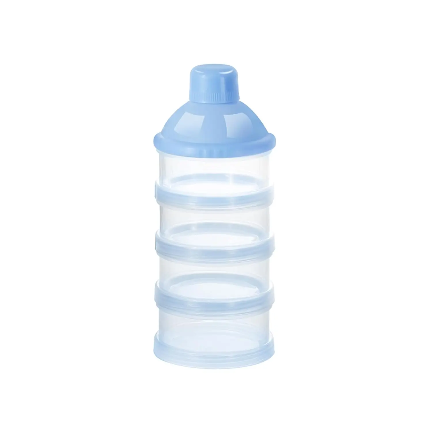mula Dispenser On The Go, 4 Compartments Stackable mula Container  Travel, Baby Milk Powder Kids Snack Container, BPA Free ﻿