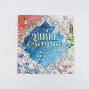 Bible Coloring Book for Adults & Teens, 35 Designs, Christian Religious Pages, Stress Relief & Devotion, Hb-001 Model