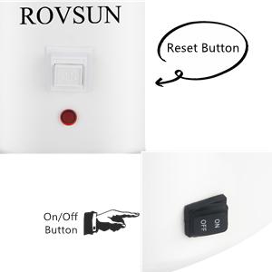 ROVSUN【Upgraded】 1.6 Gallon/6L Water Distiller with Flame-Retardant Material, BPA-Free Container & Stainless Steel Interior, Home Distilled Water Machine Maker Countertop Distilling Water Purifier