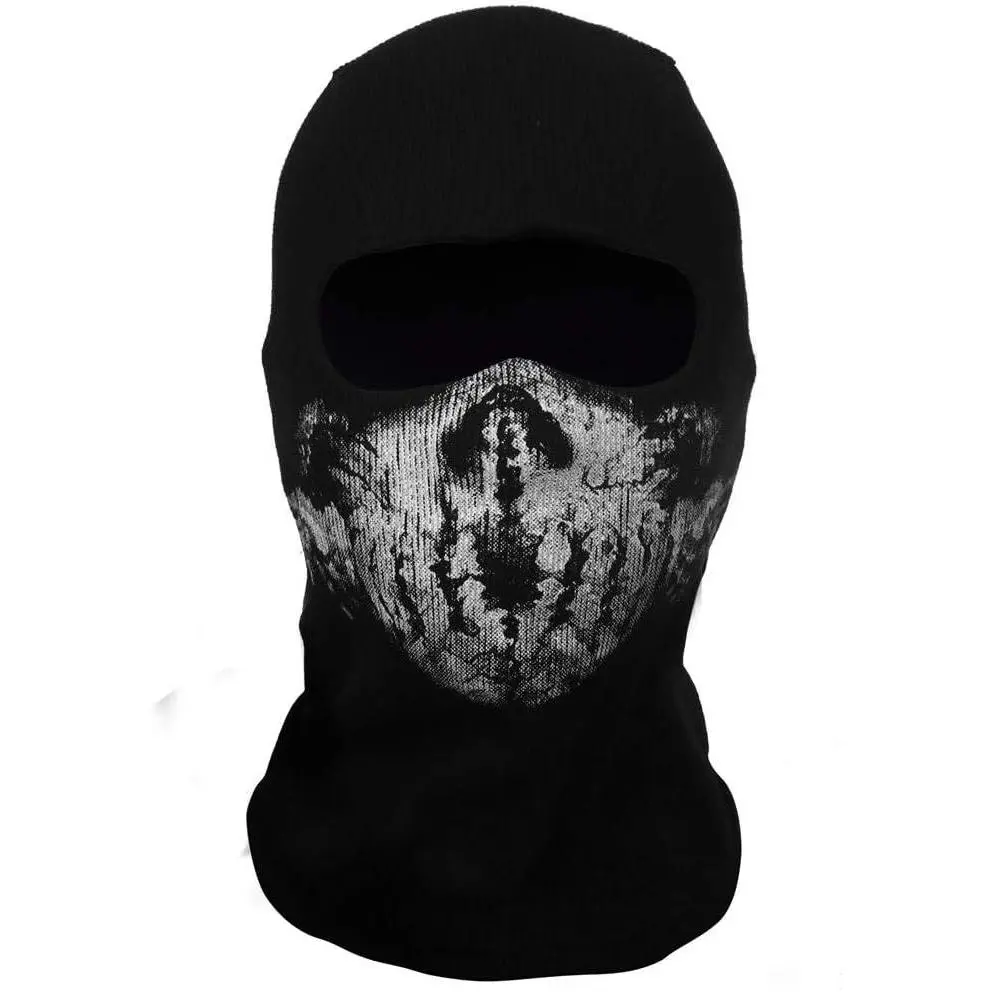 Surprise Mask Skull for Ghost Motorcycle Mask Face Mask Black