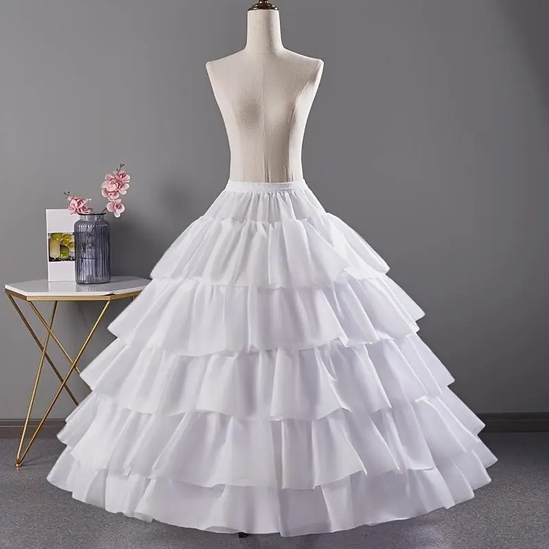 Crinoline,Petticoat,6 Lines hoop, Make Skirt More Puffy Black Womenswear Women's Stretchable Shapewear Flattering Silhouette Fit 6-Hoop Hand Washable Polyester Fiber for Bridal Gowns&Formal Attire,Minimalist Women Comic Skirts Elegant Chic Fitted Bas