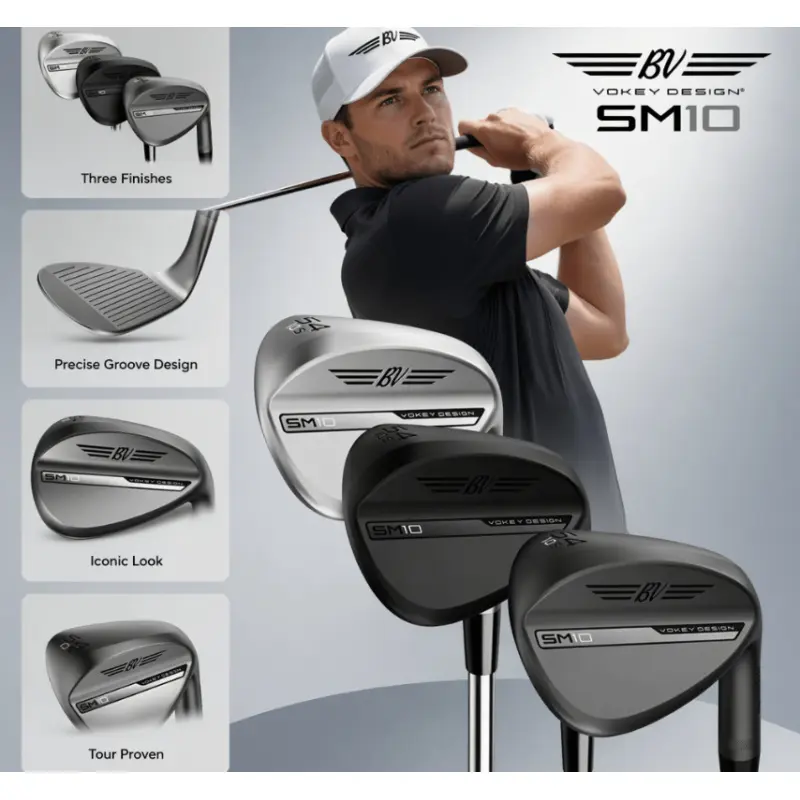 Vokey SM10 Wedge: Your Ultimate Tool for Mastering Short Game TechniquesAchieve optimal control through precision-engineered grinding and proven Rotate technology, delivering performance comparable to that of tour courses