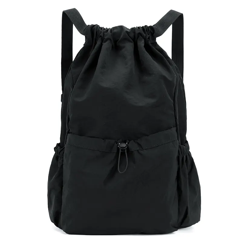 Fashion Drawstring Backpack Bag for Men Women, Waterproof Large Capacity Lightweight School Bookbag for Sports Gym Outdoor Activities