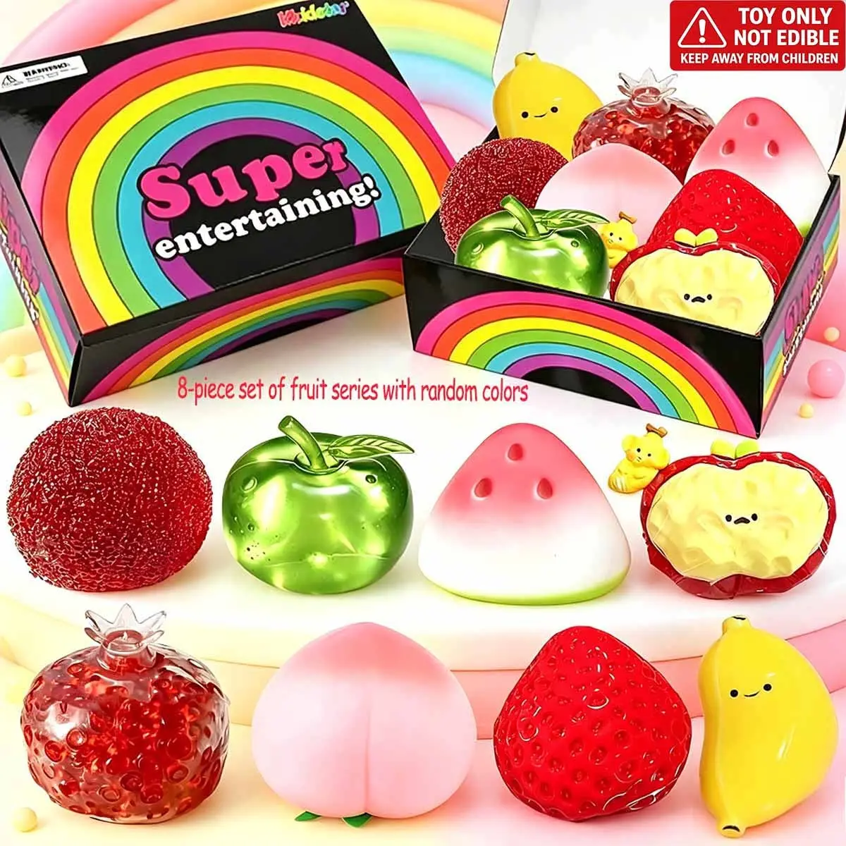 Blind Box Fun Malt Sugar Squishy Set, Creative Slow Rebound Stress Relief Squishies with Mystery Gift Box, Multiple Styles, Party Gift
