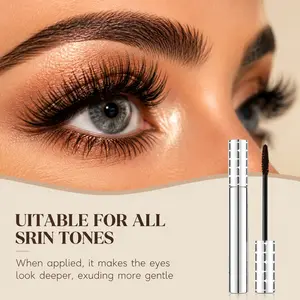 2-Piece Metal Brush Mascara, Long-Lasting Tube Formula, Natural Curl Effect, Ideal for Special Occasions, Perfect Gift for Mom