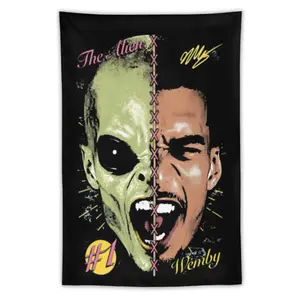 Victor Wembanyama - tapestry,Home Decor Decor Items for Indoor/Outdoor Wall Hanging, Man Cave, College Dorm Room, Bedroom Decor, summervibes