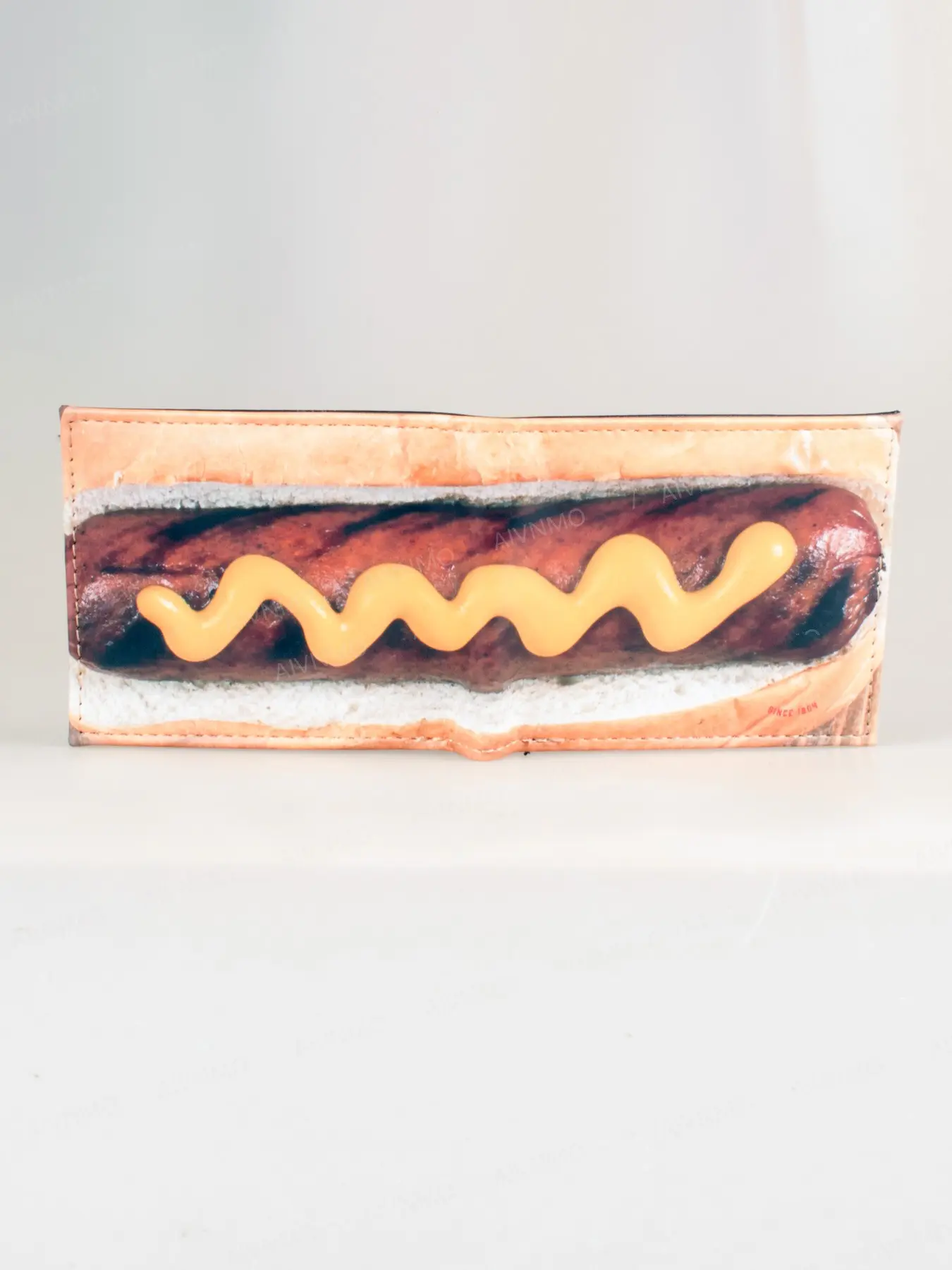 Bread Shape Bi-Fold Wallet, Fashionable Personalized Card Holder, ID Window Design, Stylish and Practical Accessory