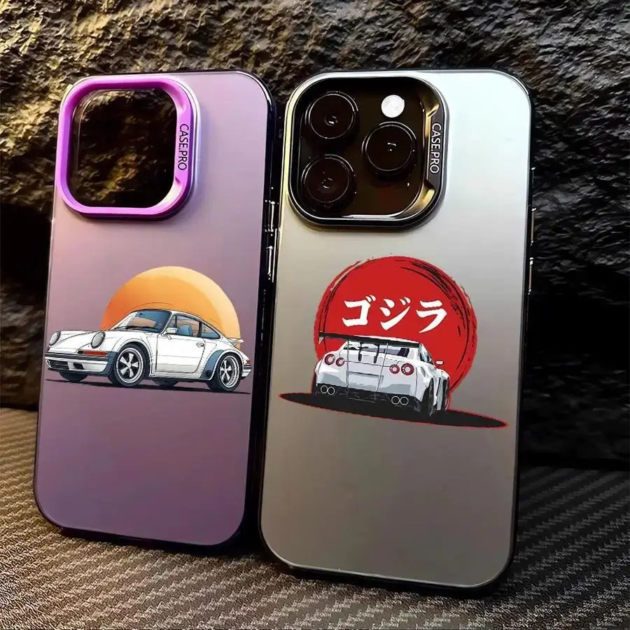 Sports Racing Drift Car Phone Shell, Durable TPU Protector for iPhone 17,17e,16e,16,15,14,13,12,11 Mini,Pro Max,X,XR,XS Max,8,7 Plus - Lightweight Shockproof, Anti-Fall Matte Back Cover, Mobile Phone Accessories, Accessories, Lightweight Shockproof Cover