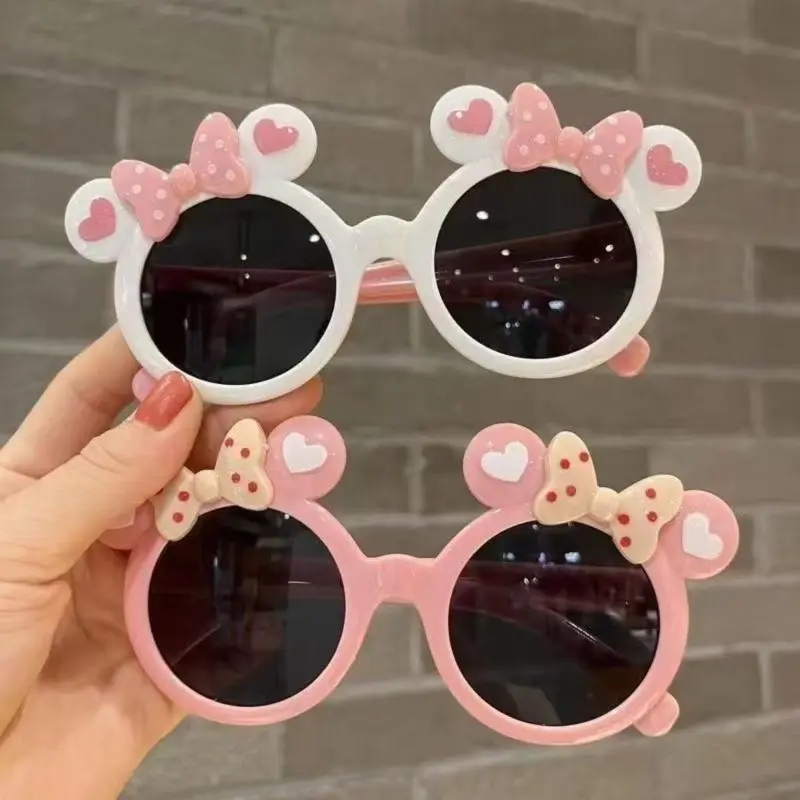 2-Pack Unisex Children's UV400 UV Protection Sunglasses - Polyester, Cute Cartoon, Lightweight Comfort, Retro Style, Daily Casual Fashion Accessories for Outdoor Cycling Summer Vacation