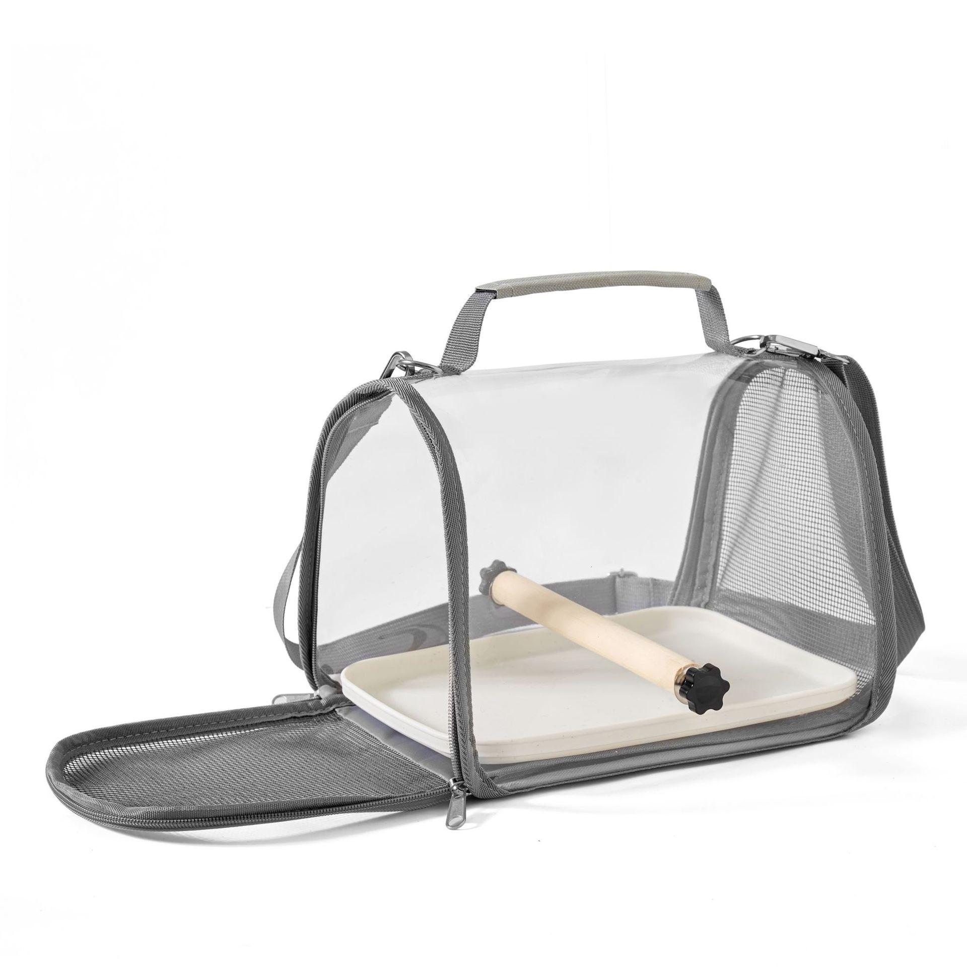 Pet Bird Carrier Backpack, Transparent Portable Parrot Travel Bag, Soft Crate for Small Sun Conure, Pigeon, Lizard, Hamster, Small Animals, Breathable Mesh Bubble Window for Outdoor Walking Squirrel-proof Metal Feeding Station Large Rooftop Cage