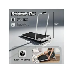 Adjustable Slope Walking Treadmill - Low-noise walking machine with a weight capacity of 265 pounds, equipped with a remote control and free resistance bands, easy to move, home fitness equipment
