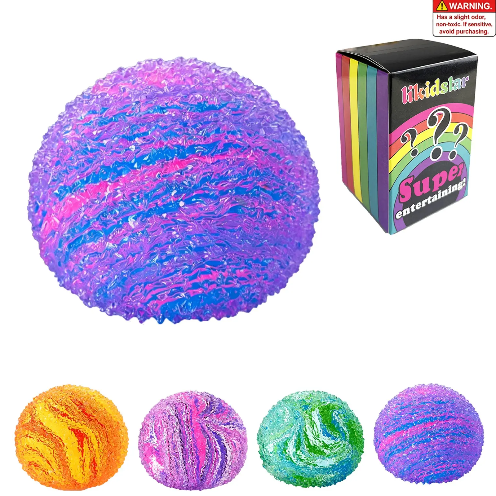 Stress Balls Squishy Toys, 2.36 Inch Stress Relief Squeeze Toys | Sensory Fidger Toys for Adults and Kids, Birthday Gifts, Party Favors, Classroom Prizes, Xmas Stocking Stuffers