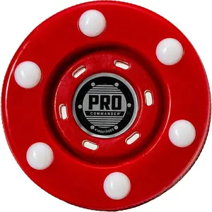 Street Roller Hockey Pucks 6 Pack - Outdoor Training Pucks with Built-in Rollers - High Density Plastic + Steel Rollers for Maximum Speed