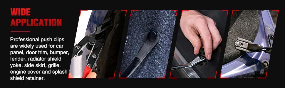 Nilight 3PCS Clip Pliers Set & Fastener Remover Auto Trim Removal Tool Kit Auto Upholstery Combo Repair Kit with Storage Bag for Car Panel Dashboard Automotive  FathersDayGift