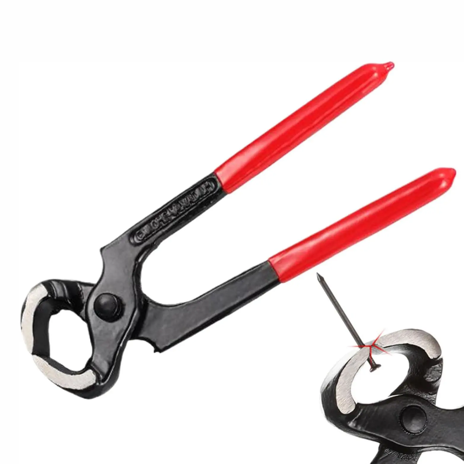 Universal 10 Inch Hoof Nipper and Cutter, Premium Livestock Hoof Trimming Pliers, Heavy Duty Carbon Steel Nail Clincher Hardware Tool for Farm Animals & Equine Care, Precision Cutting