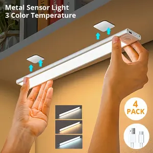 LED motion sensor lights are available in packs of 1, 2, or 4, with three color temperature options.These wireless USB-rechargeable night lights are ideal for indoor use, including in closets, and can be easily attached to any surface using magnets