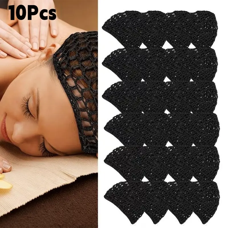 10Pcs Black Mesh Hairnets | Suitable for Adult Sleep, Wig and Styling Neutral Hair Protectors, Sleep Hairnets, Ballet Hair Additions, Mesh Woven Headbands, Women'S Wig Caps