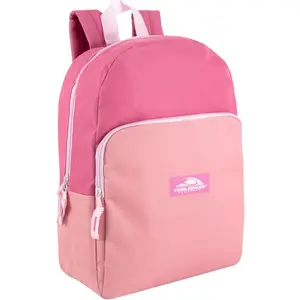 15 Inch Backpack for Girls, Preschool, Elementary & Middle School Students – Spacious Bookbag with Large Front Pocket, Adjustable Straps, Fits up to 13 Inch Laptop (Pink)Gift.