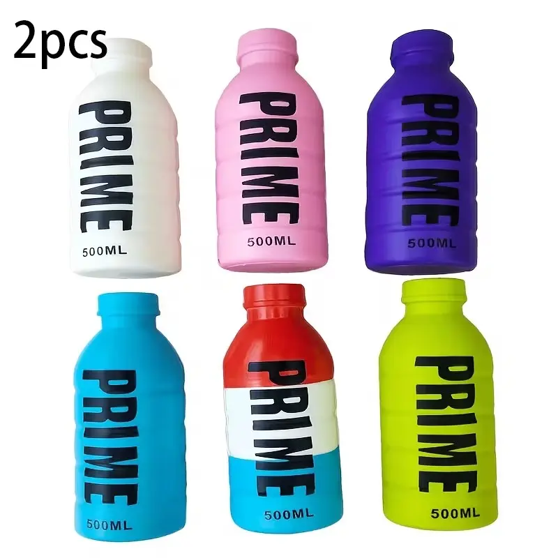2pcs Can Shaped Squishy Toy Set, Slow Rebound Squeeze Cartoon Drink Bottle Toys, Ideal Gifts for Parties and Birthdays, Random Colors