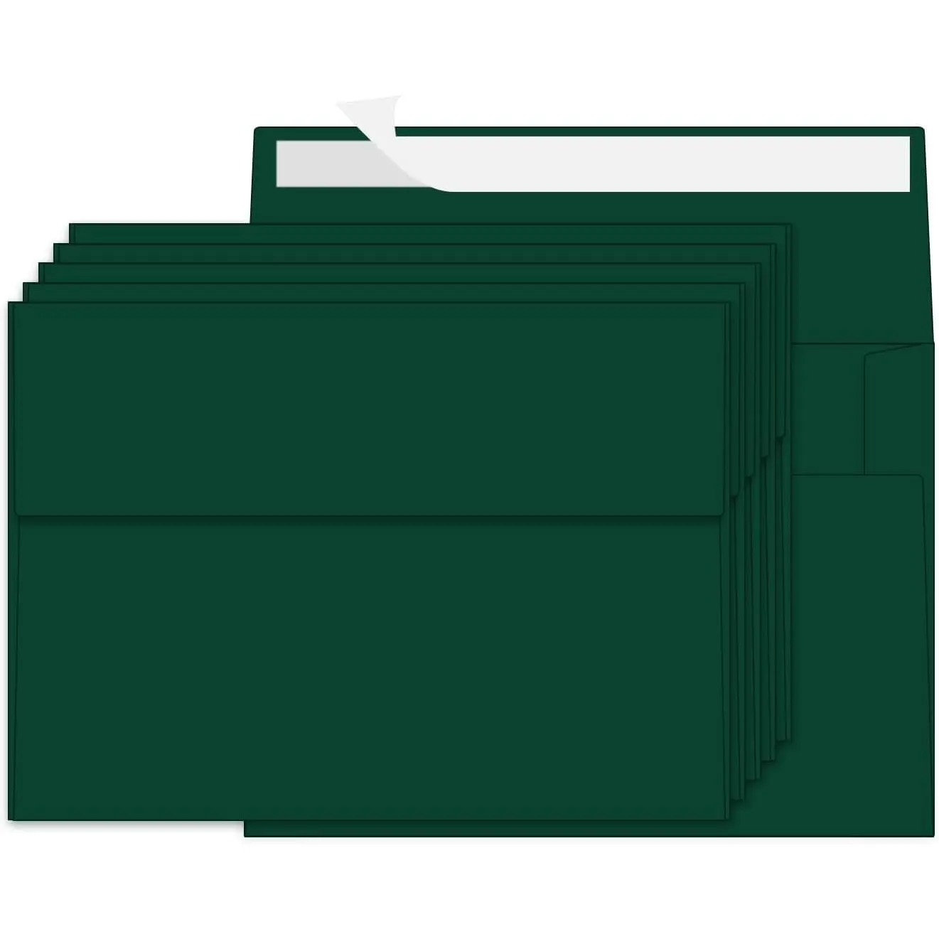 100-Pack A6 Size White 4x6 In Self-Seal Opaque Printable Paper Envelopes, Office Stationery for A6 Invitations